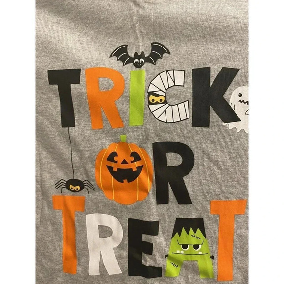 HALLOWEEN TRICK OR TREAT 2 PIECE KIDS UNISEX SIZE 7 BRAND NEW - Picture 2 of 5